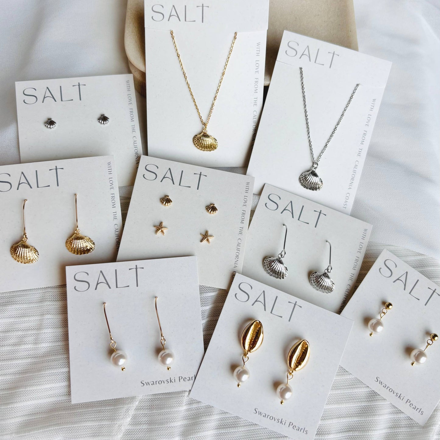 Seashell Studs - Silver