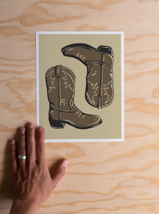 Cowboy Boots Print - 8x10