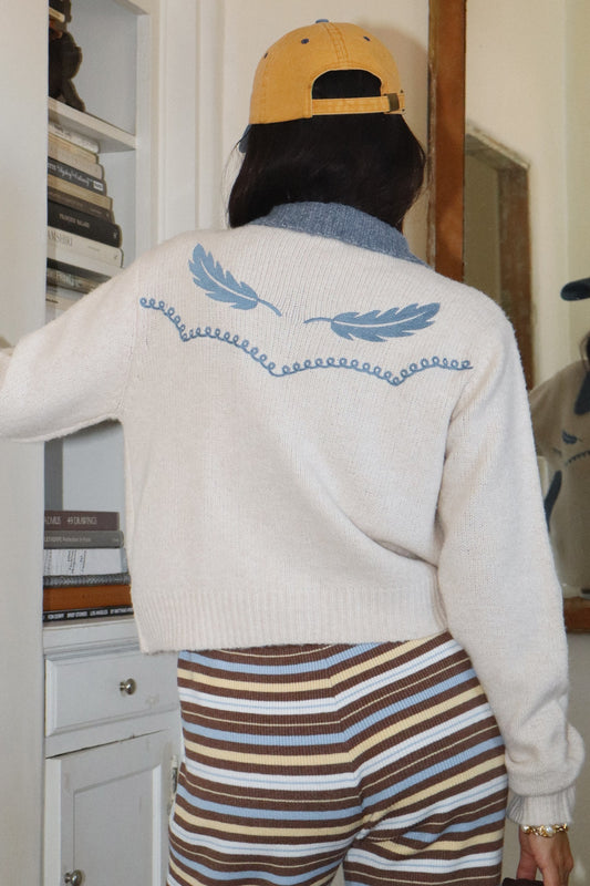 Bella Feathered Cardigan