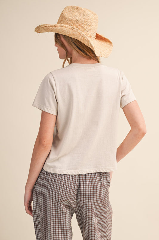 Gone Out West Embroidery Tee