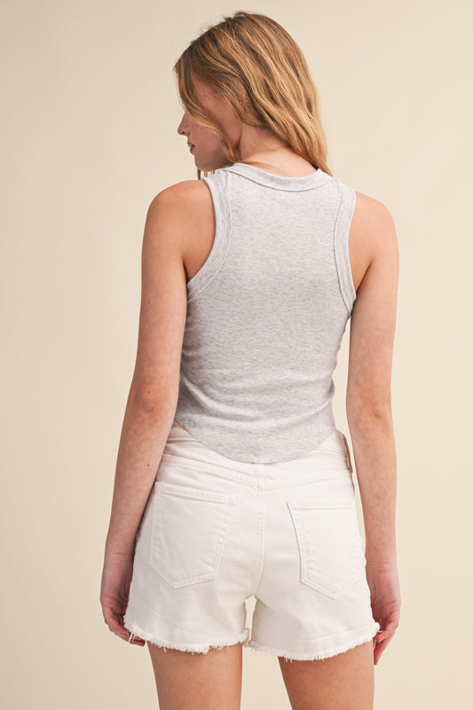 Let's Get Spritzy Ribbed Tank Top