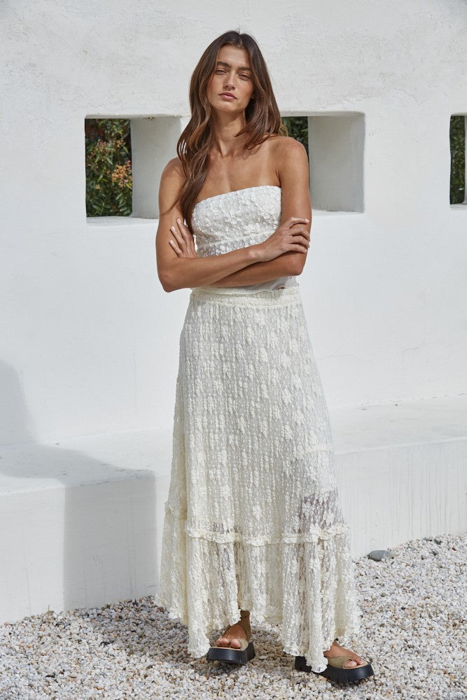 Gisele Floral Lace Skirt