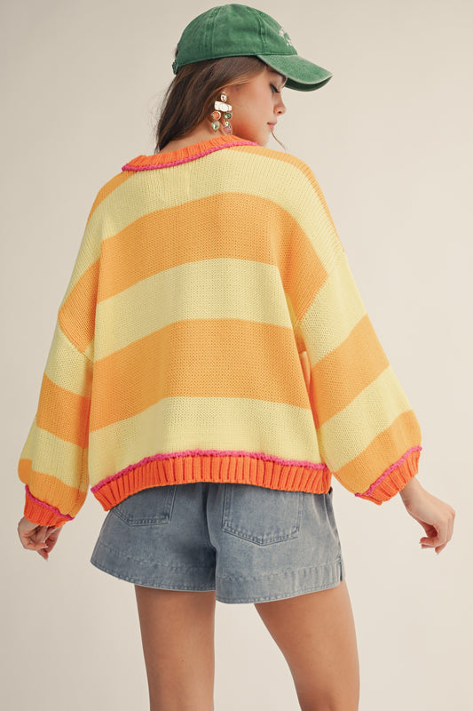 Sunset Striped Sweater