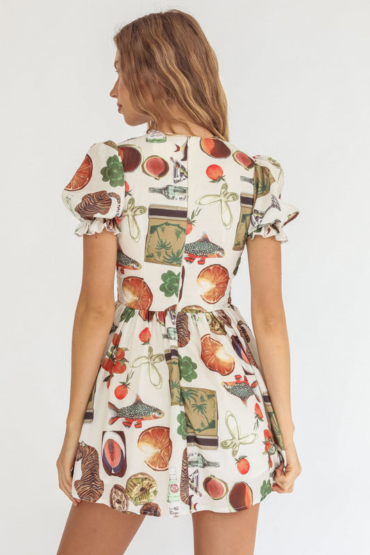 Fruit Shopping in Italy Mini Dress