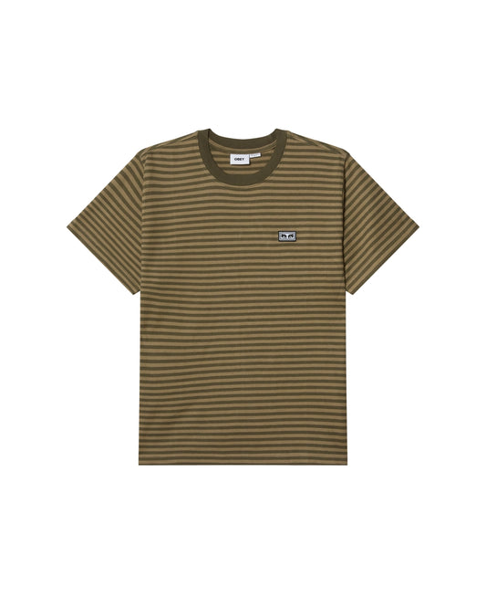 Established Works Eyes Striped Short Sleeve Tee