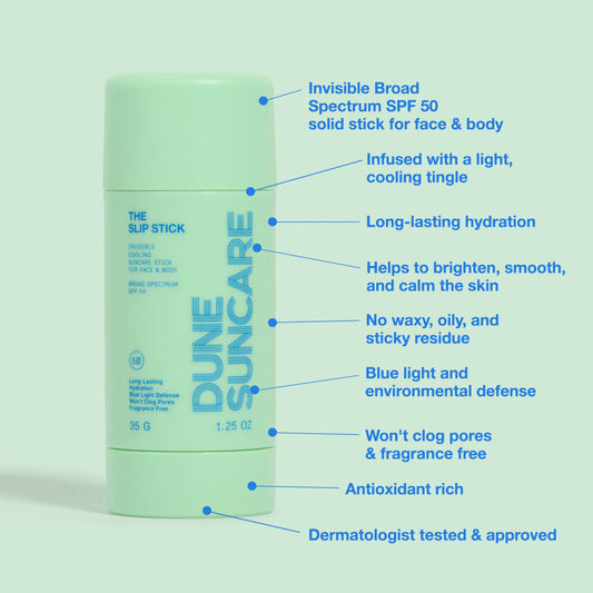 The Slip Stick - Invisible Suncare Stick for Face & Body