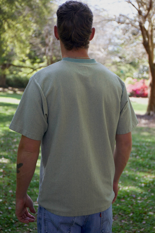 Vintage Wash Cotton Striped Tee