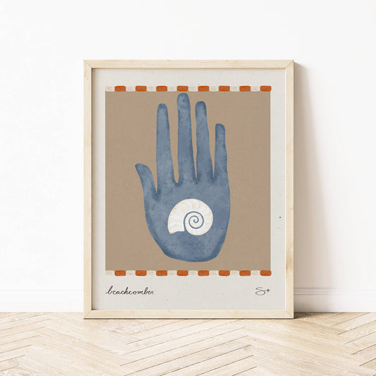 The Beachcomber | Coastal Art Print