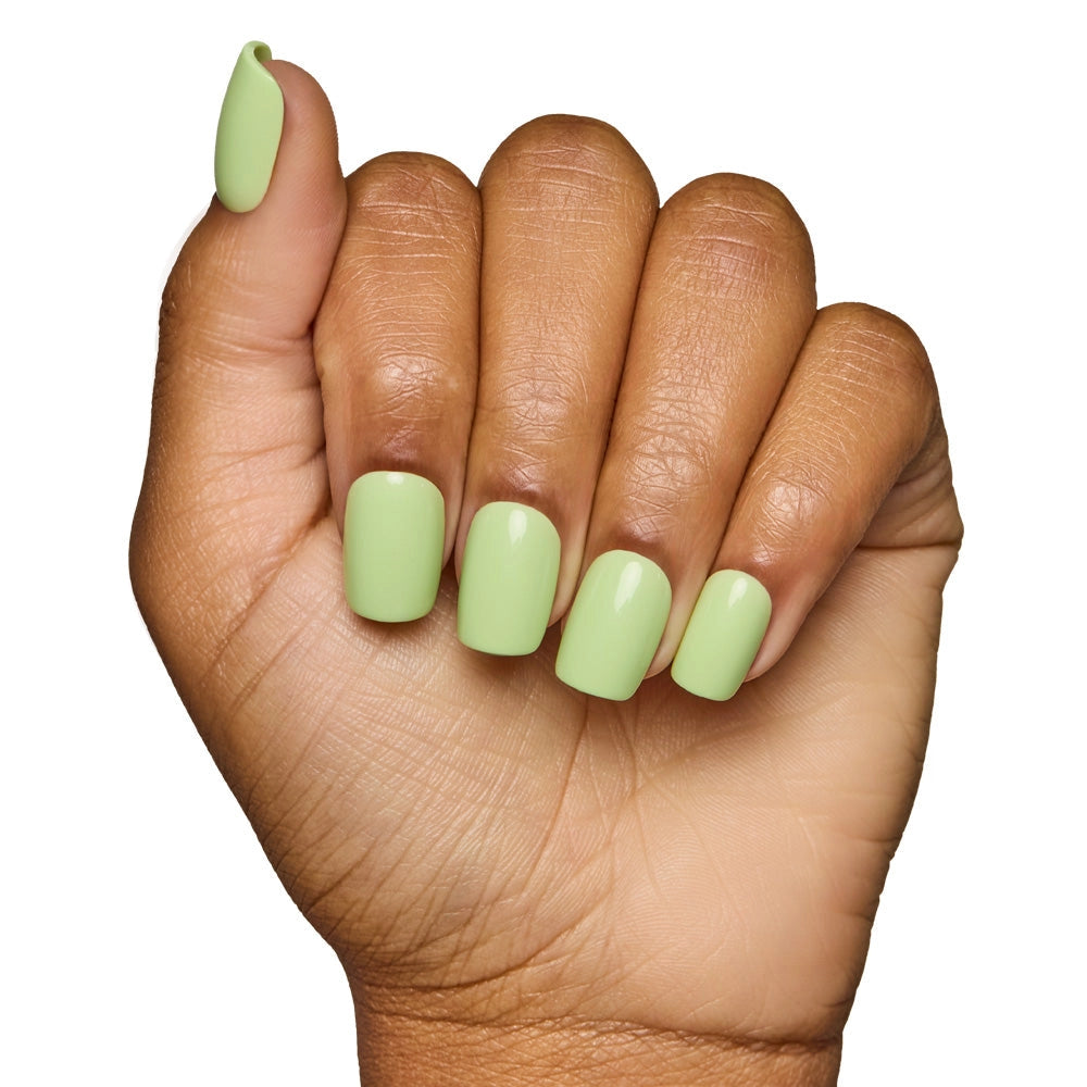 Light Sage Press-On Nails | Solid Short Squoval