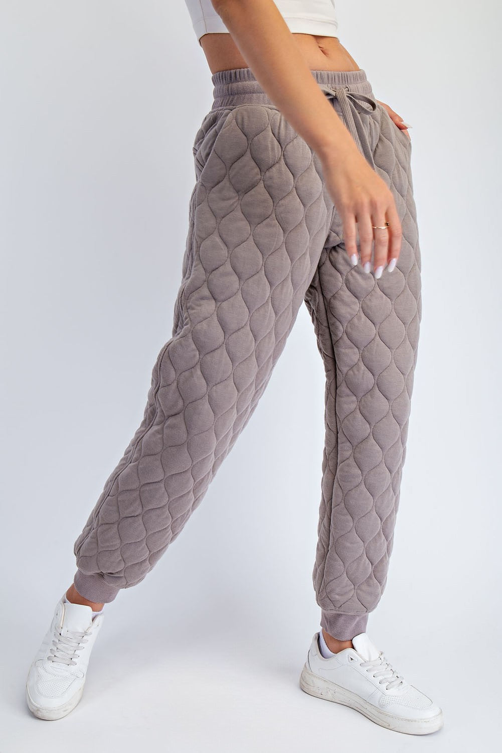 Fifer Quilted Jogger Pants