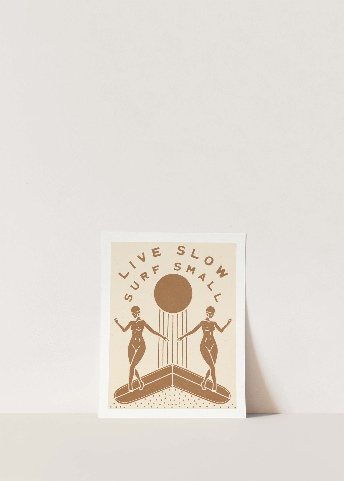 Live Slow Surf Small | Surf Art Print