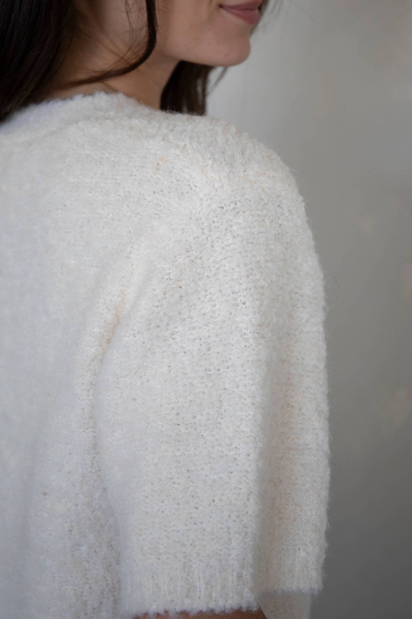 Anita Soft Boucle Pullover Knit Sweater Top