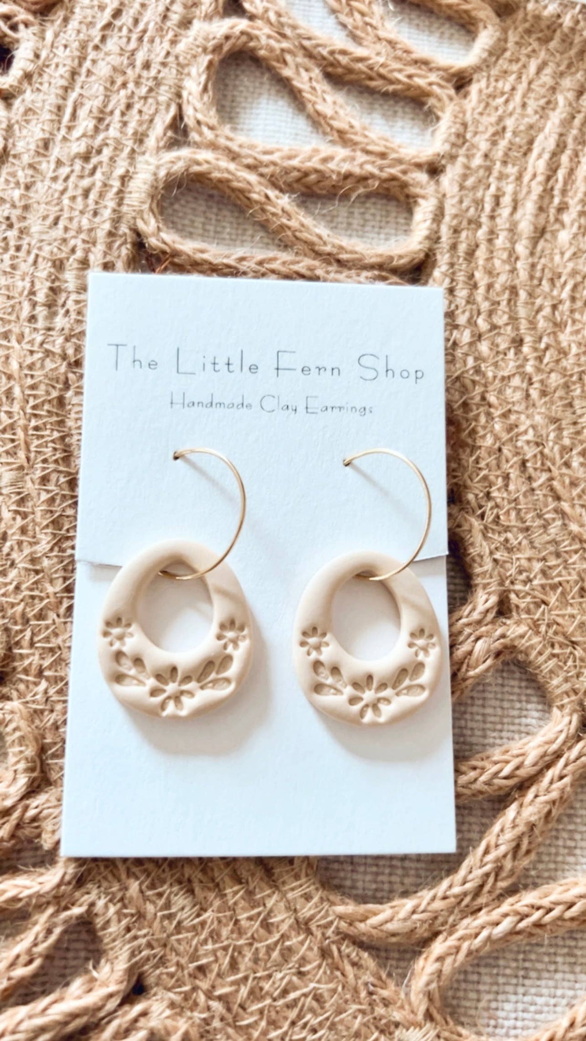 Butter Yellow Floral Hoops