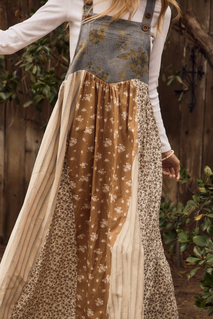 Sienna Mixed Floral Print Overall Maxi Dress
