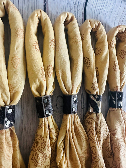 Mustard Hand-Dyed Bandana