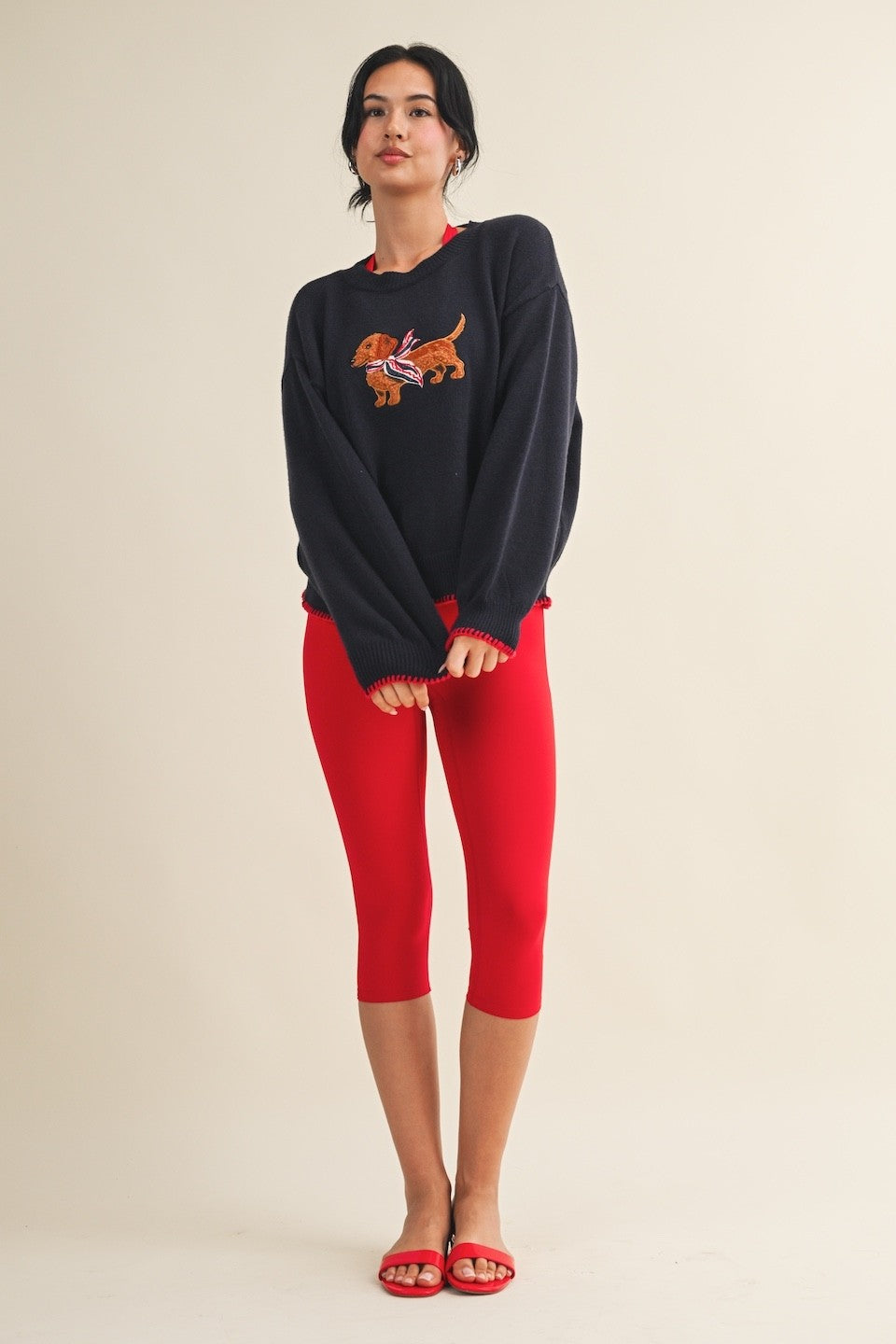 Minnie Embroidered Sweater