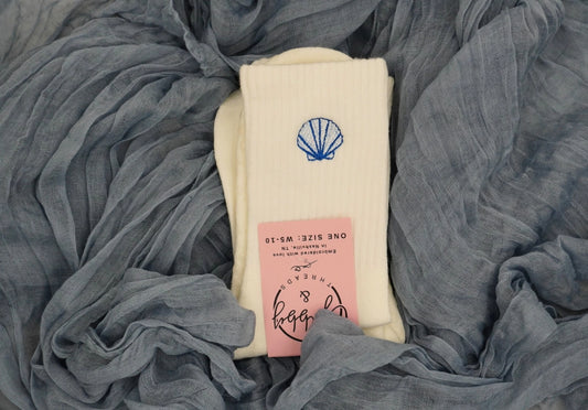 Seashell Crew & Grip Socks