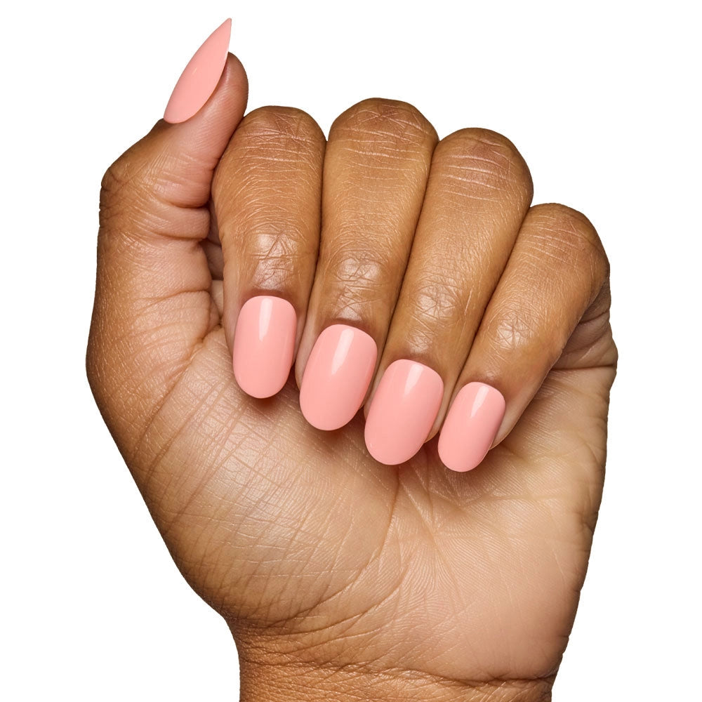 Peach Coral Press-On Nails | Short Round