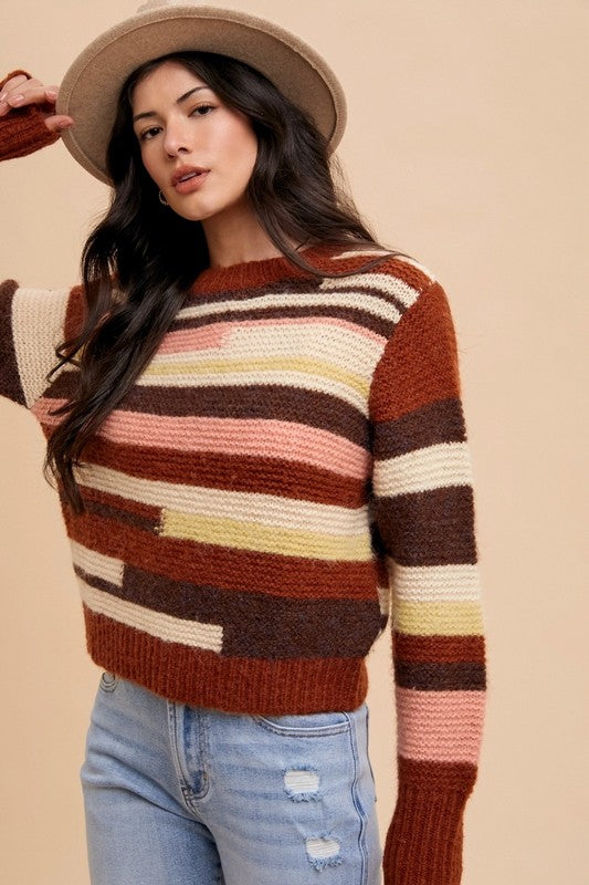 Betty Color Block Sweater