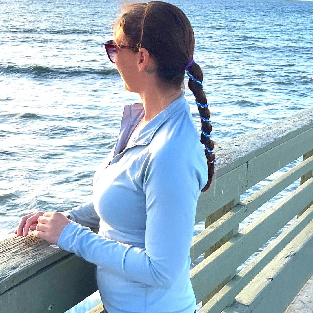 Rip Tie Tangle Free Hair Tie - Rippled Water