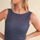 Sally Polka Dot Print A-Line Mini Dress with Drop Waist