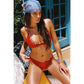Sunset Club Bikini Top - Burgundy Red