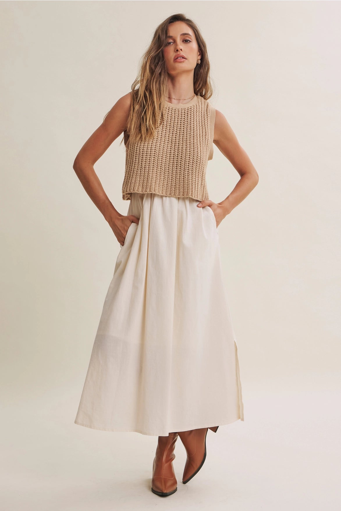 Jenna Chunky Sweater Midi Dress
