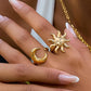 Solstice 18K Gold Non-Tarnish Boho Sun Statement Ring