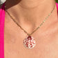 Scallop Paperclip Necklace