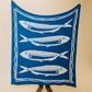 Pacific Row Plush Throw - Swell Blue
