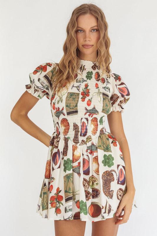 Fruit Shopping in Italy Mini Dress