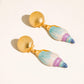Corail 18K Gold Vintage Coastal Shell Drop Earrings