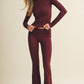 Madelyn Soft Knit Jersey Long Sleeve Tee