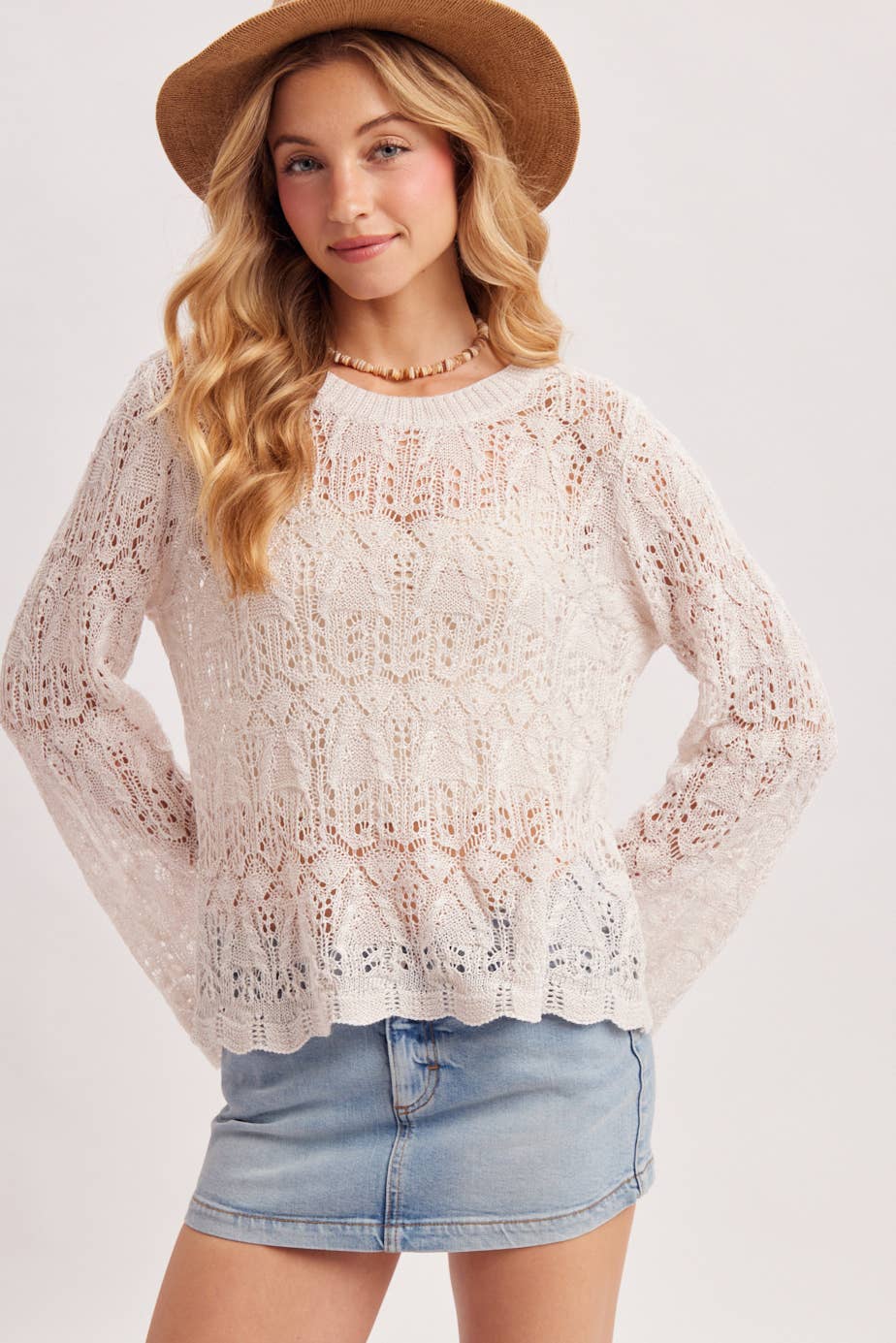 Jordan Open Knit Pullover