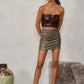 Maxine Faux Leather Tube Top