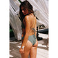 Sunset Club Bikini Bottom - Olive Green