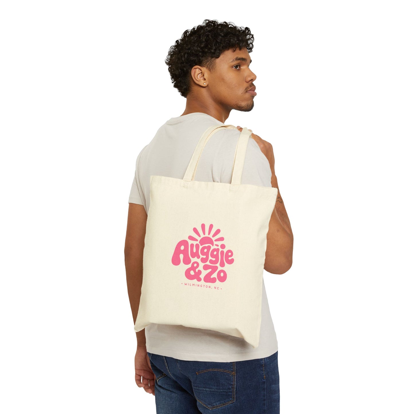 Auggie & Zo Retro Babe Logo Canvas Tote