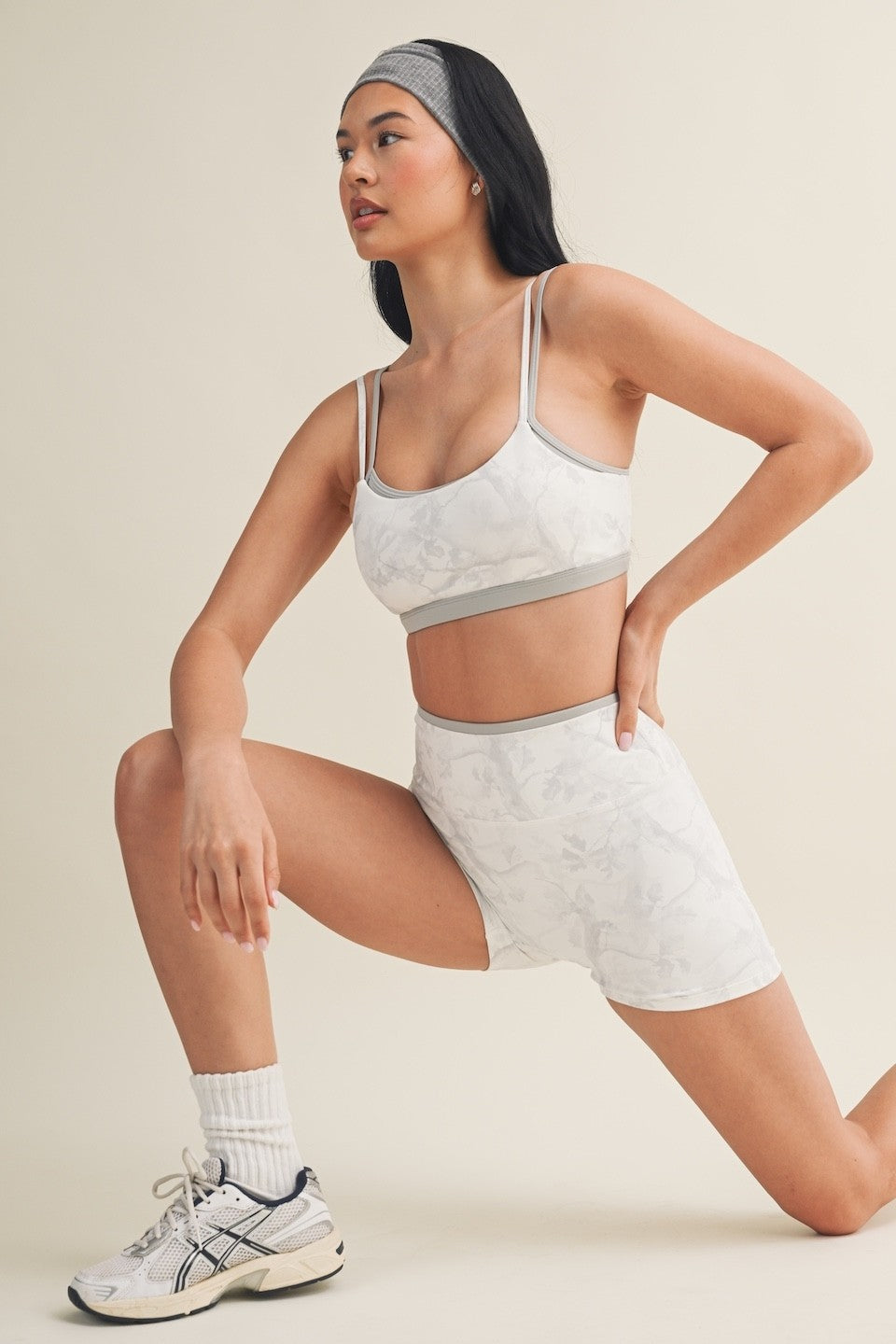 Camo Print Double Layered Sports Bra