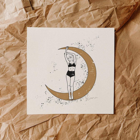 Be Like The Moon Print