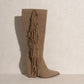 Out West - Knee-High Fringe Boots