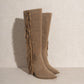 Out West - Knee-High Fringe Boots