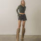 Out West - Knee-High Fringe Boots