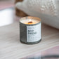 Staycation Rustic Wood Wick Candle