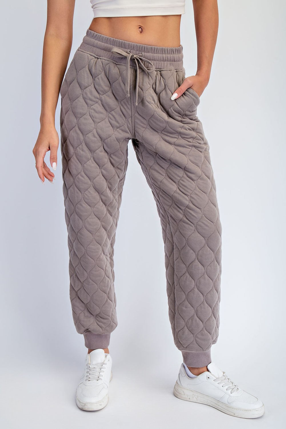 Fifer Quilted Jogger Pants