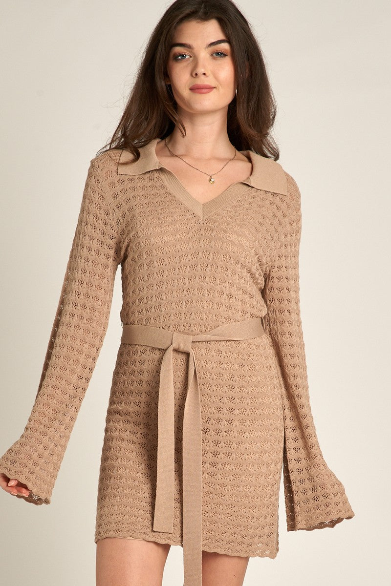 Zia Crochet Mini Dress - One Left!