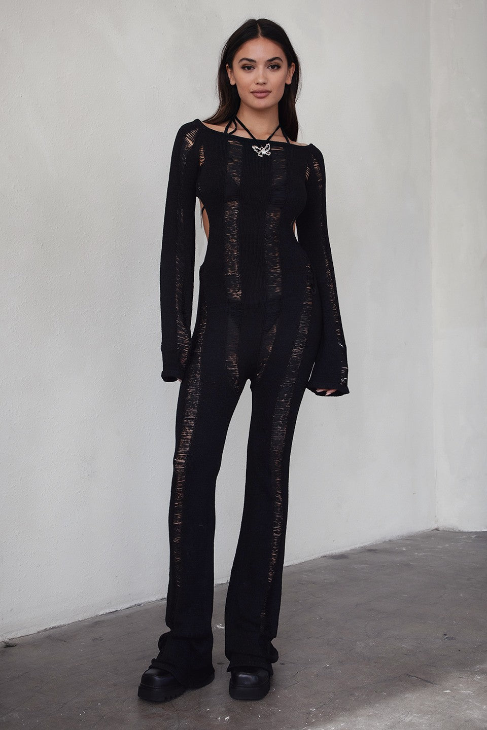 Bailei Distressed Jumpsuit