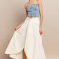 Nellie Faux Wrap Maxi Skirt