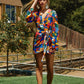 Santorini Mini Wrap Dress