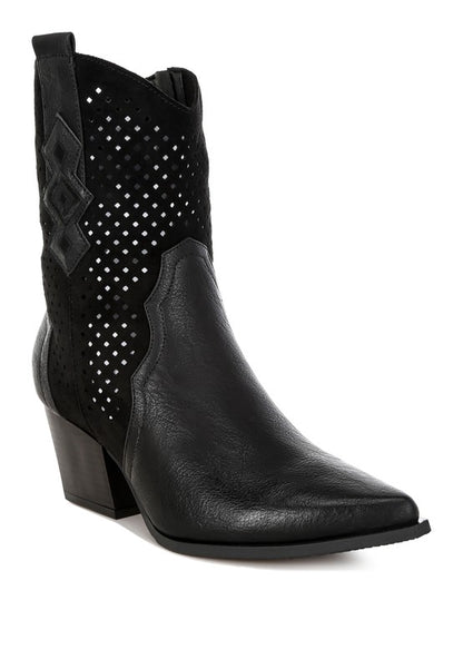 Prosia Rhinestone-Studded Cowboy Boots