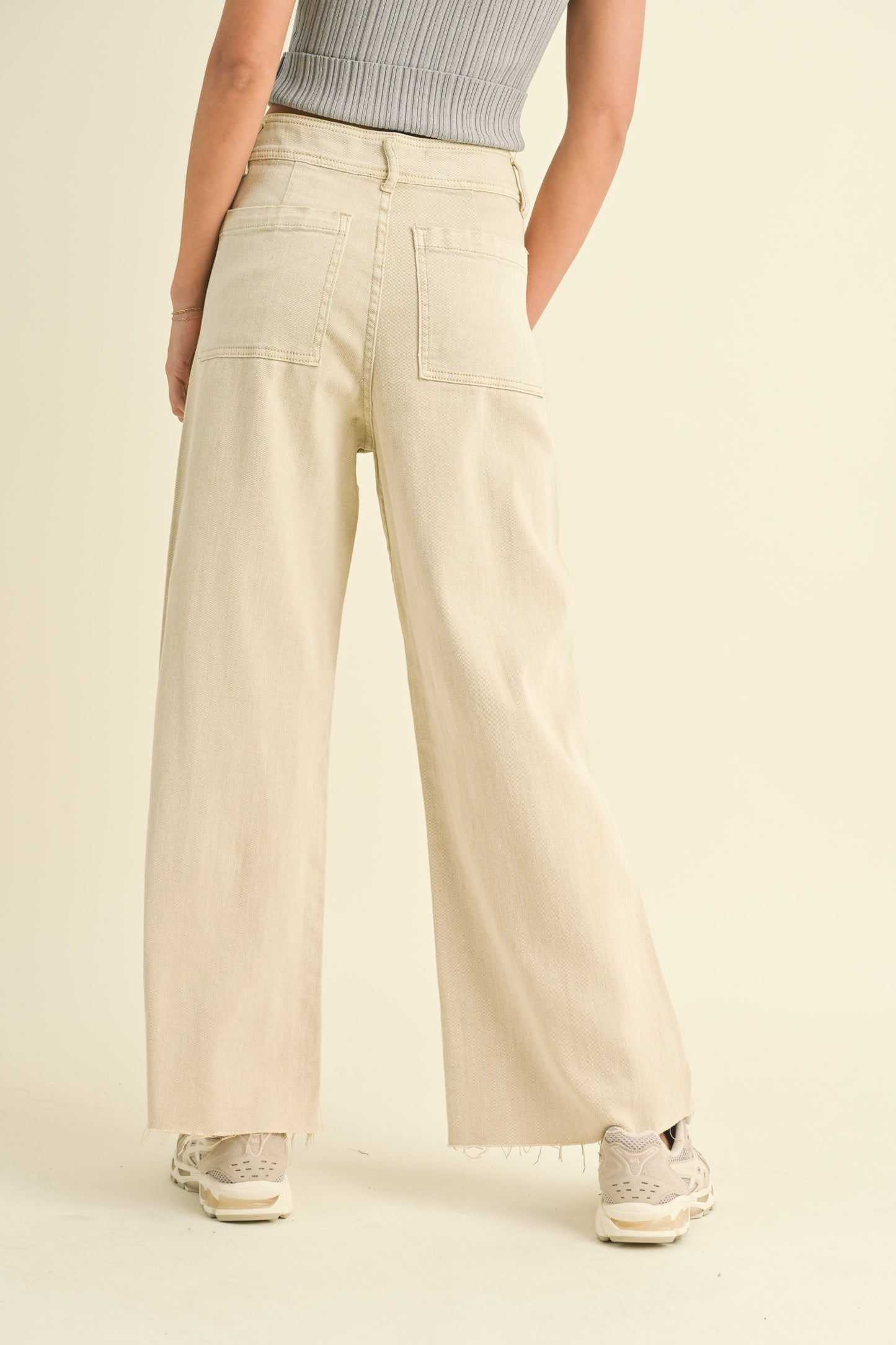 Tate Wide Leg Denim Pants